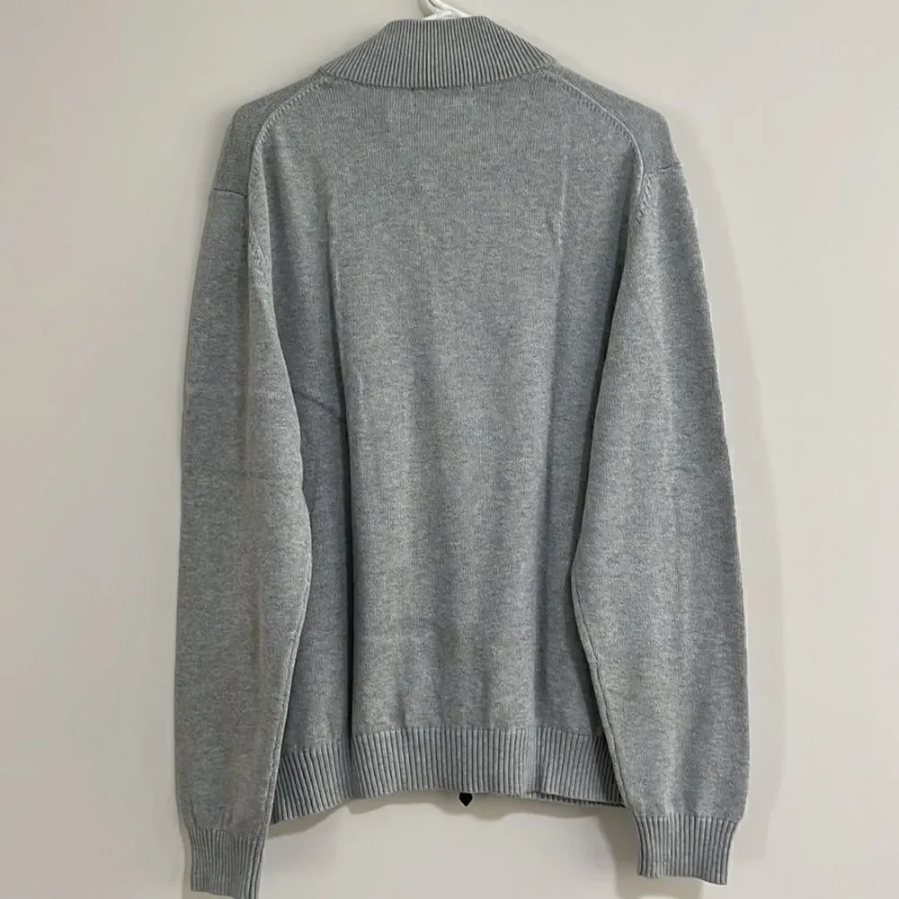 Men’s Brooks Brothers Supima Cotton Zip Up Sweater. Excellent Condition. Size L